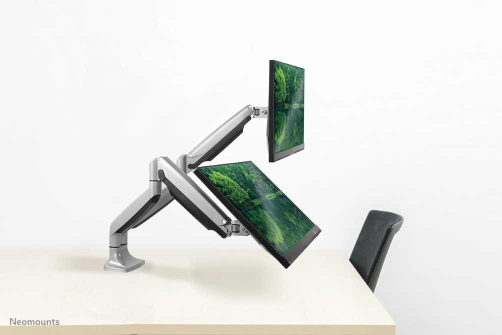 Neomounts NM-D750DSILVER Monitor arm 10-32" - gas spring